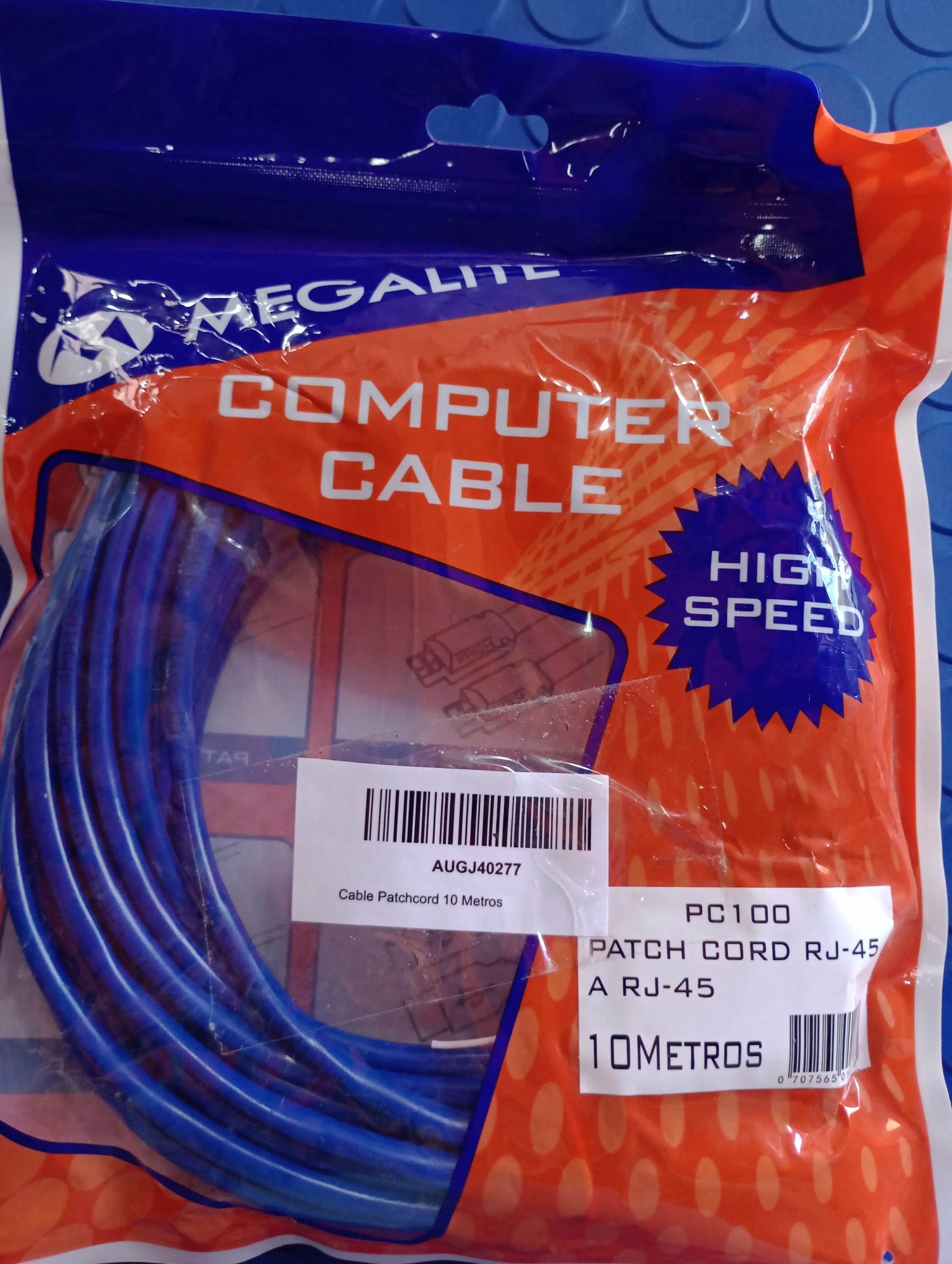 Cable de red internet MEGALITE x 10 metros 