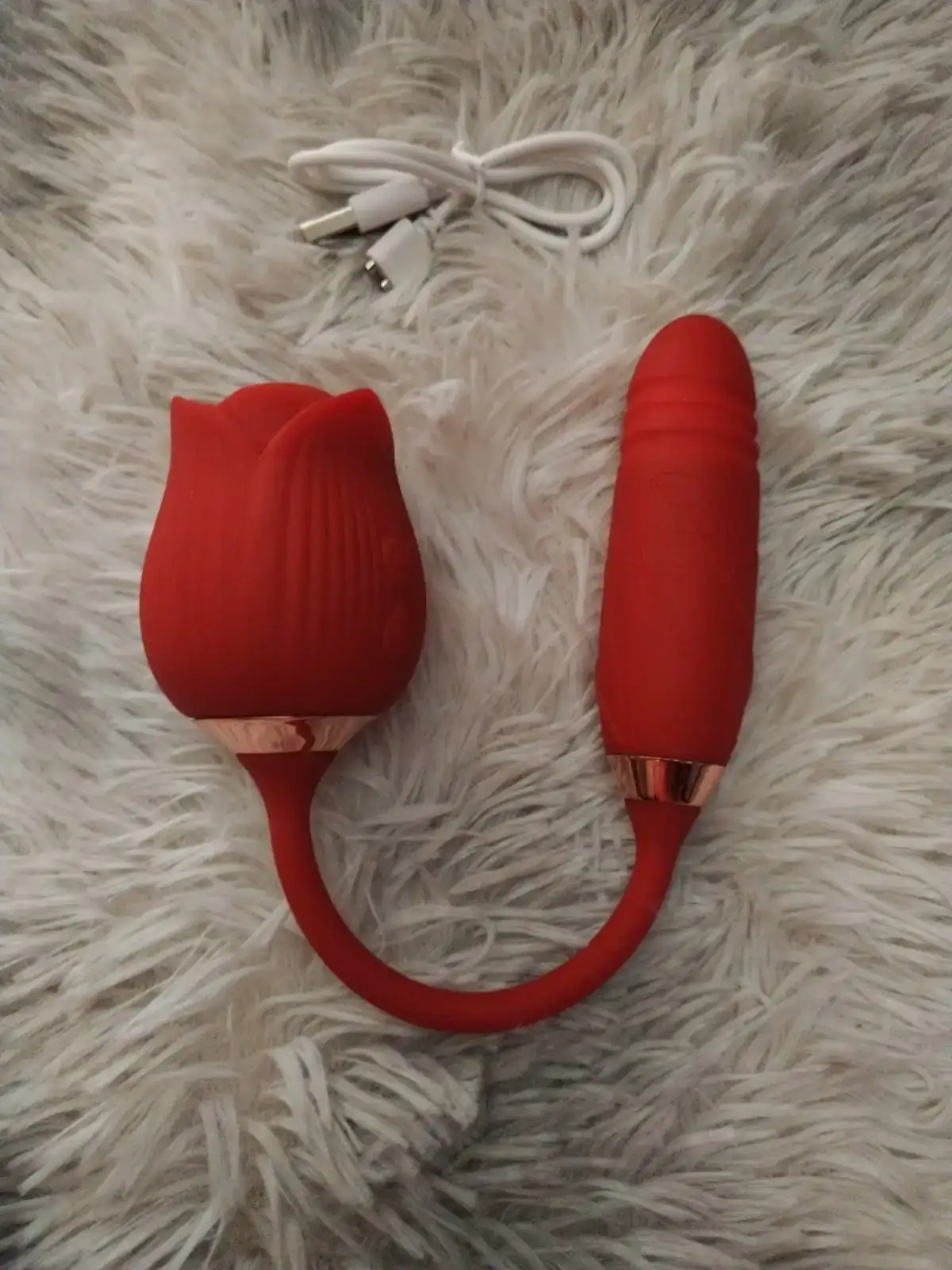 Vibrador con estimulador de clitoris 