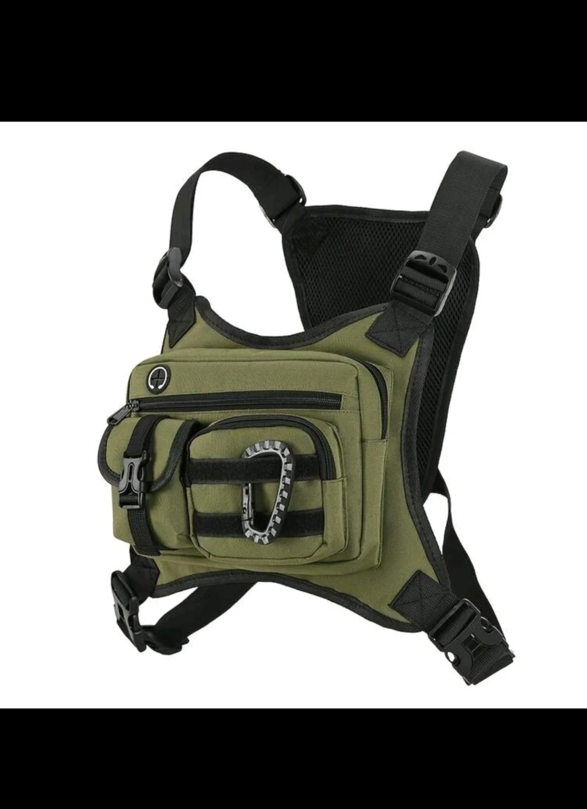 Bolso Táctico de Pecho Premium – Nailon Cordura de Alta Resistencia, Hebillas de Liberación Rápida y Costuras Reforzadas. 3