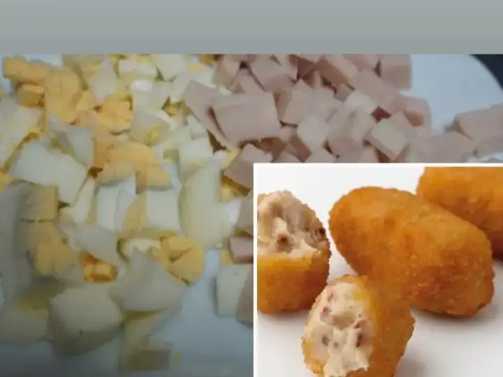 Croqueton de York,Queso y Huevo Duro
