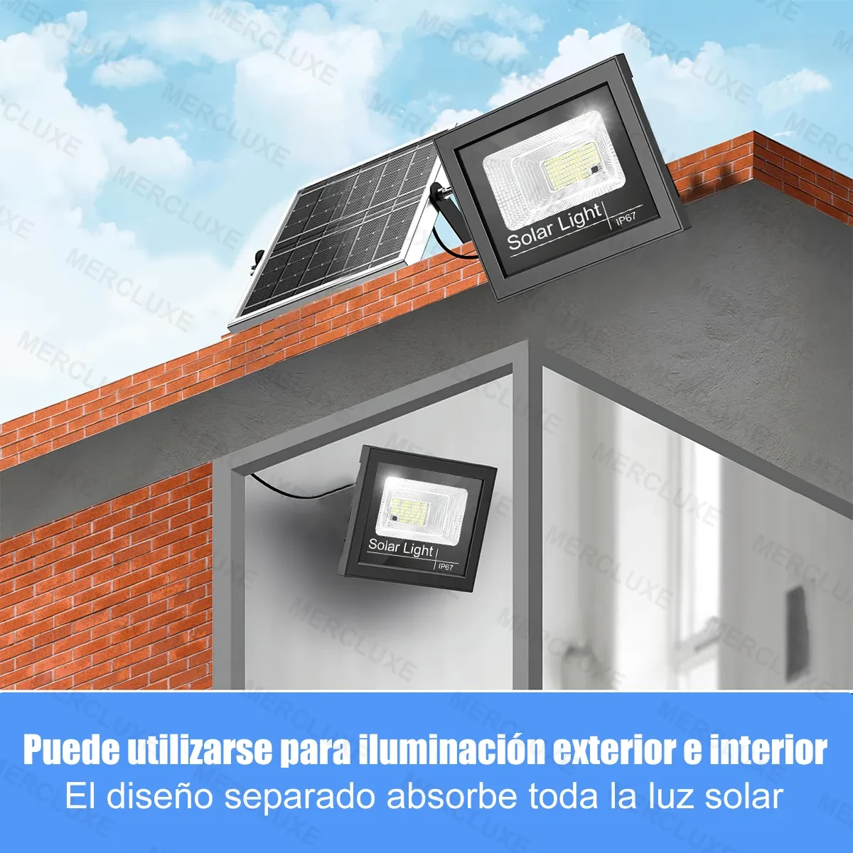 KIT DE 4 LAMPARAS SOLARES CON 1200 FOCOS C/U 6