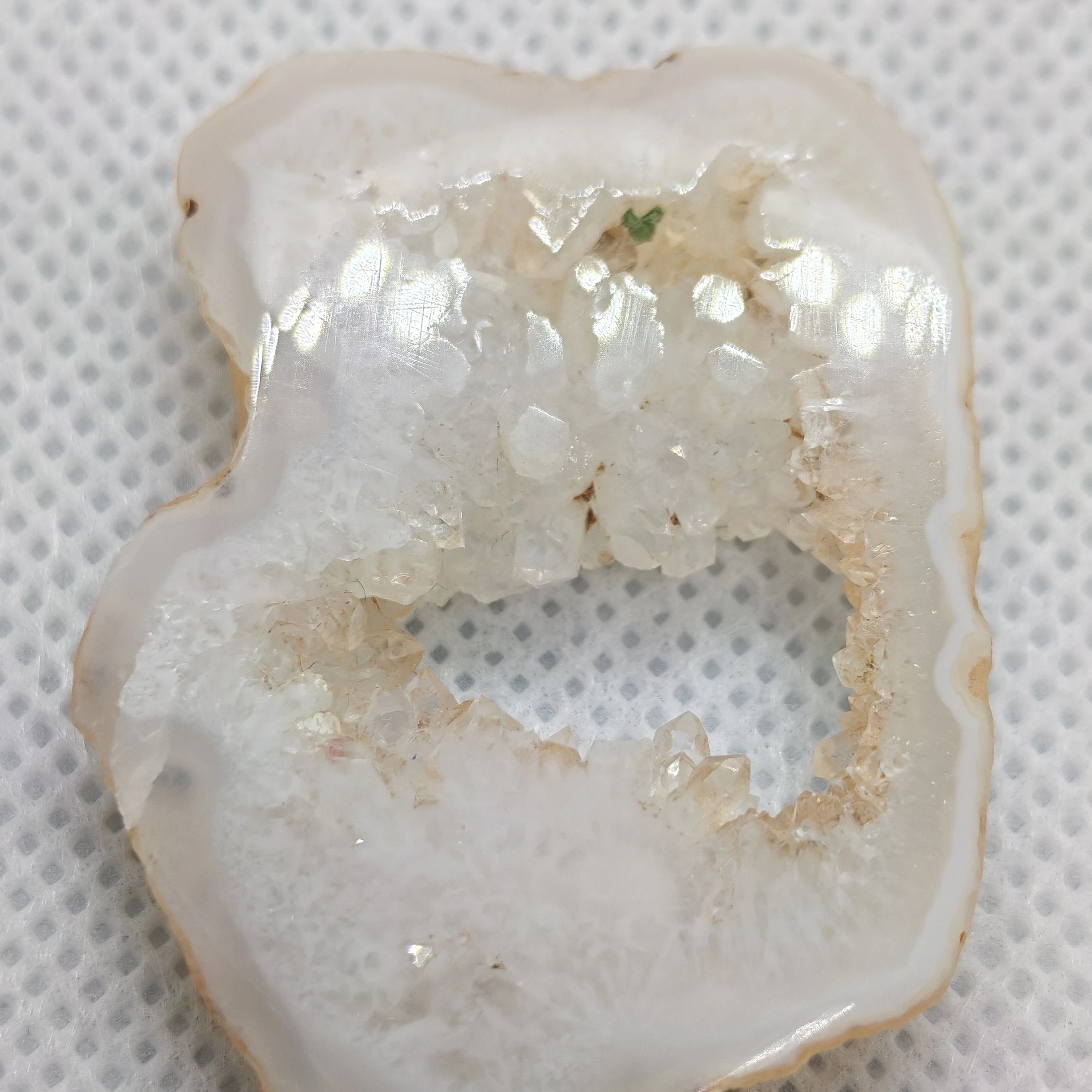 Rodaja de Ágata Natural con Drusa Cristalina 5