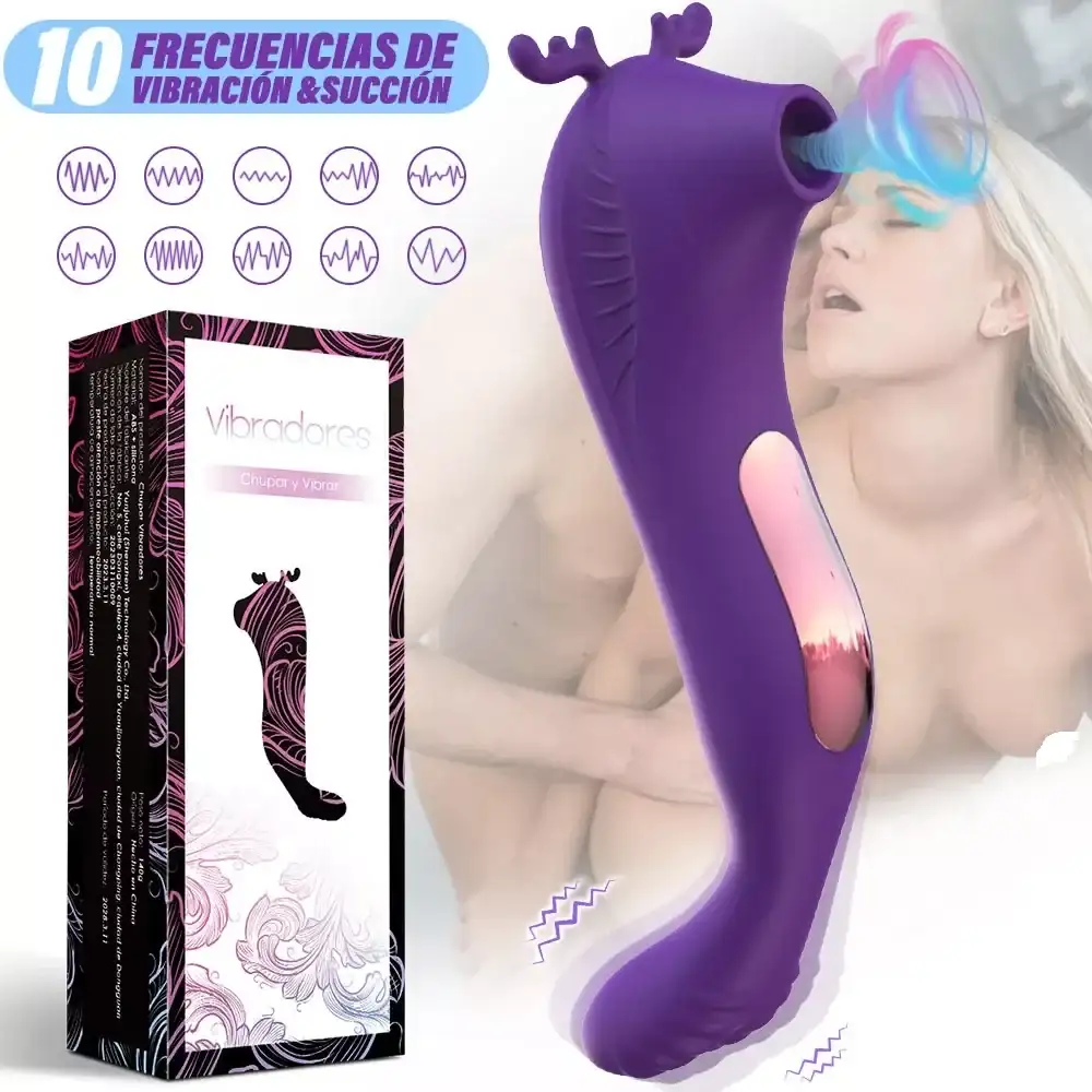 Vibrador Con Succionador De Clítoris Y Estimulador Punto G