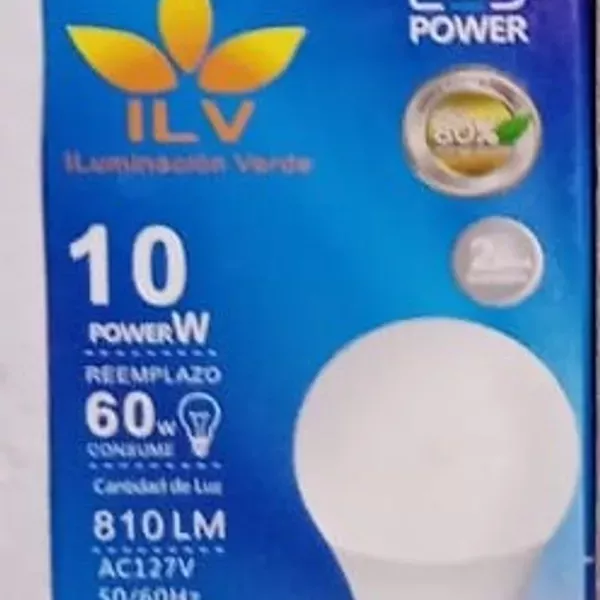 Foco de led 10 w equivalente a 60w