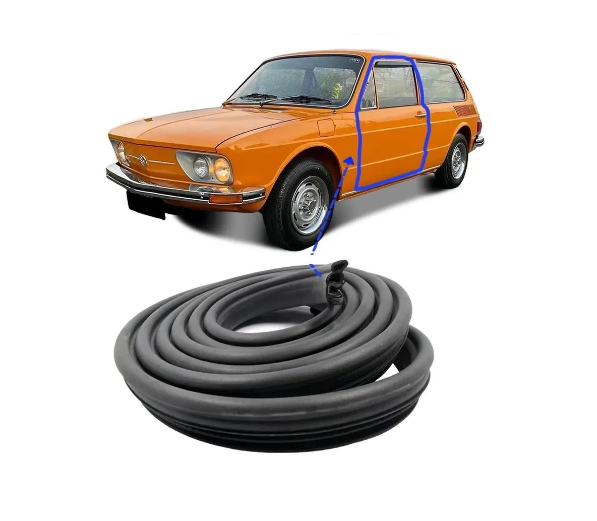Goma  De Puerta Vw Brasilia / Variant / 0000423 JAHU