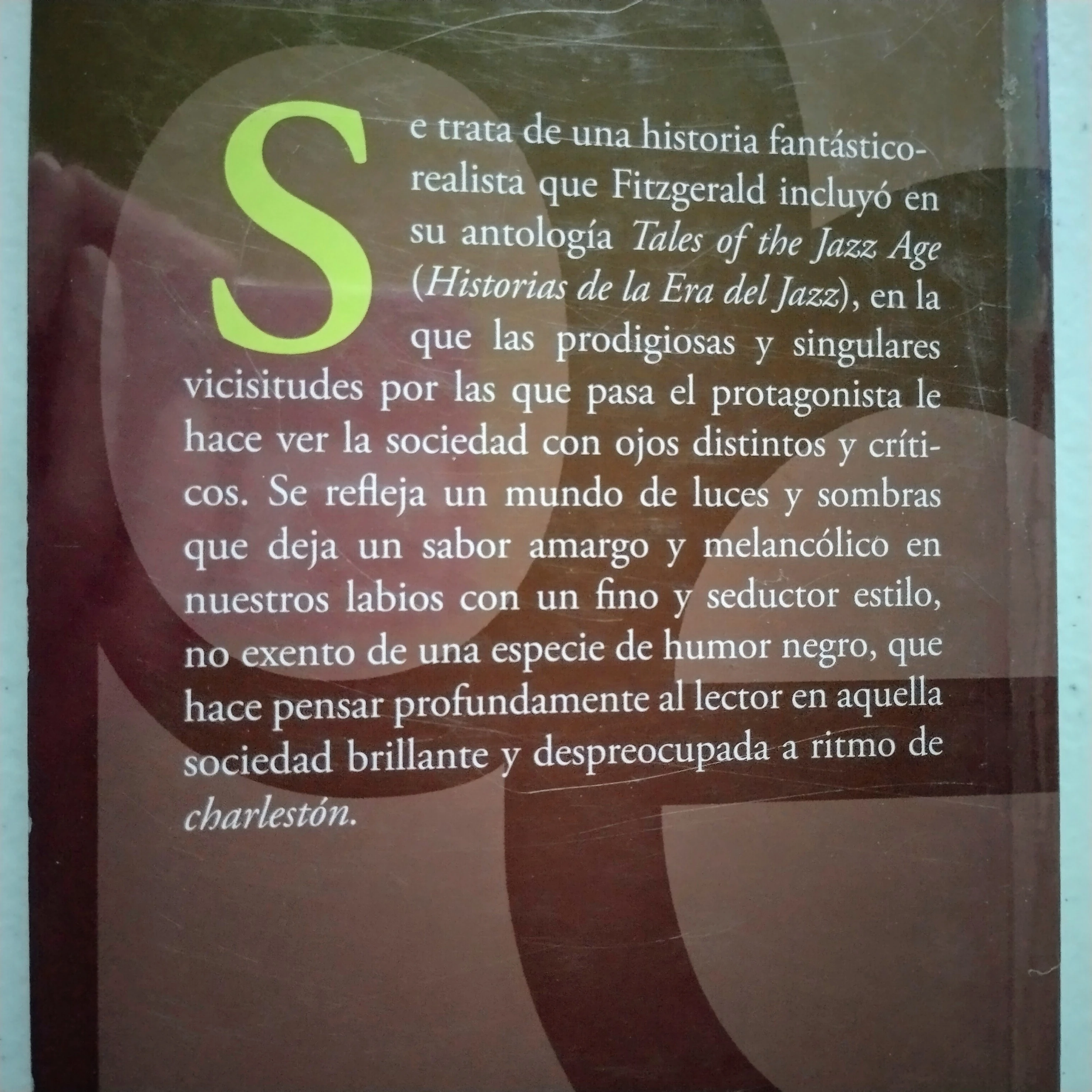 El extraño caso de Benjamín Button, F. Scott Fitzgerald 2