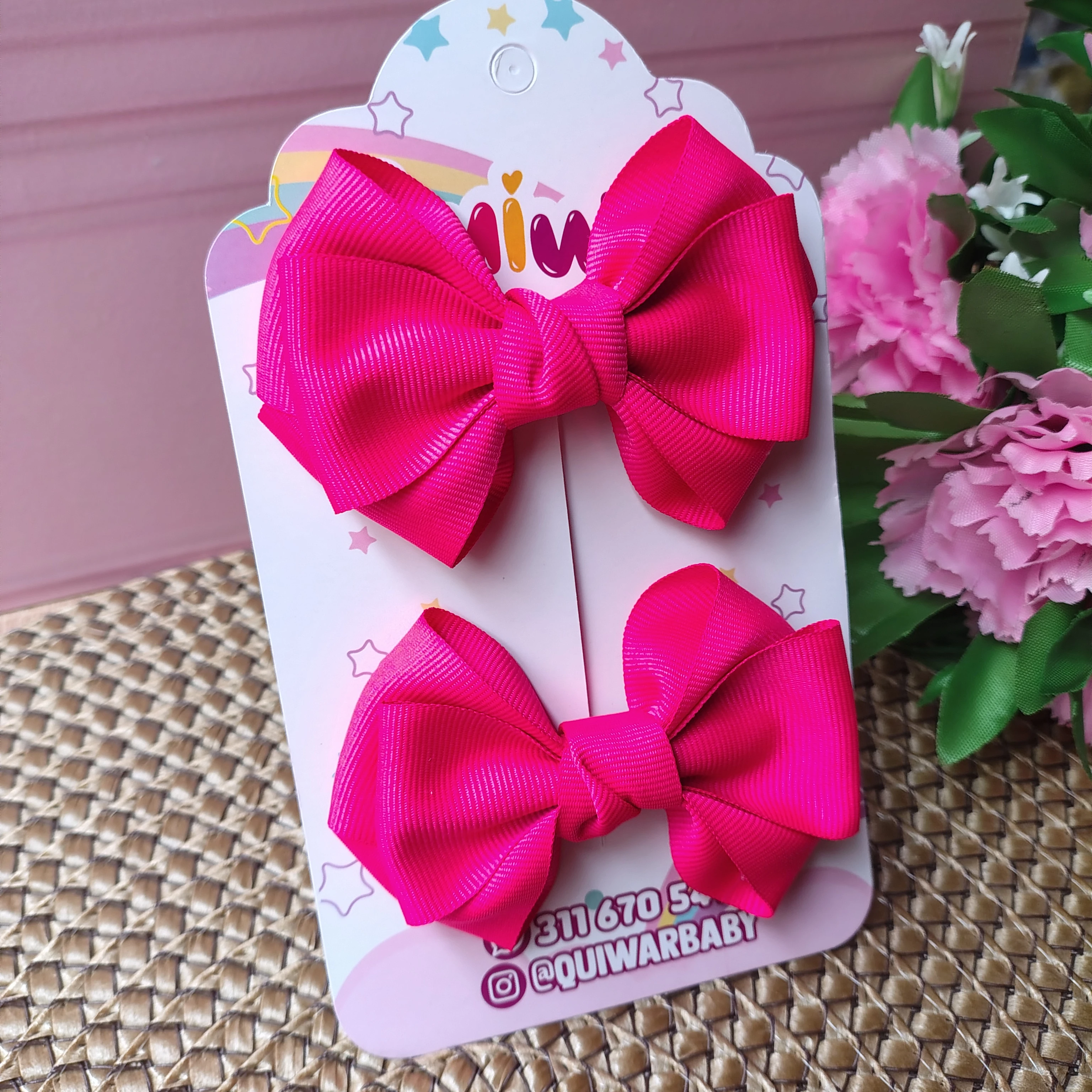 Lazo Arenosa fucsia par