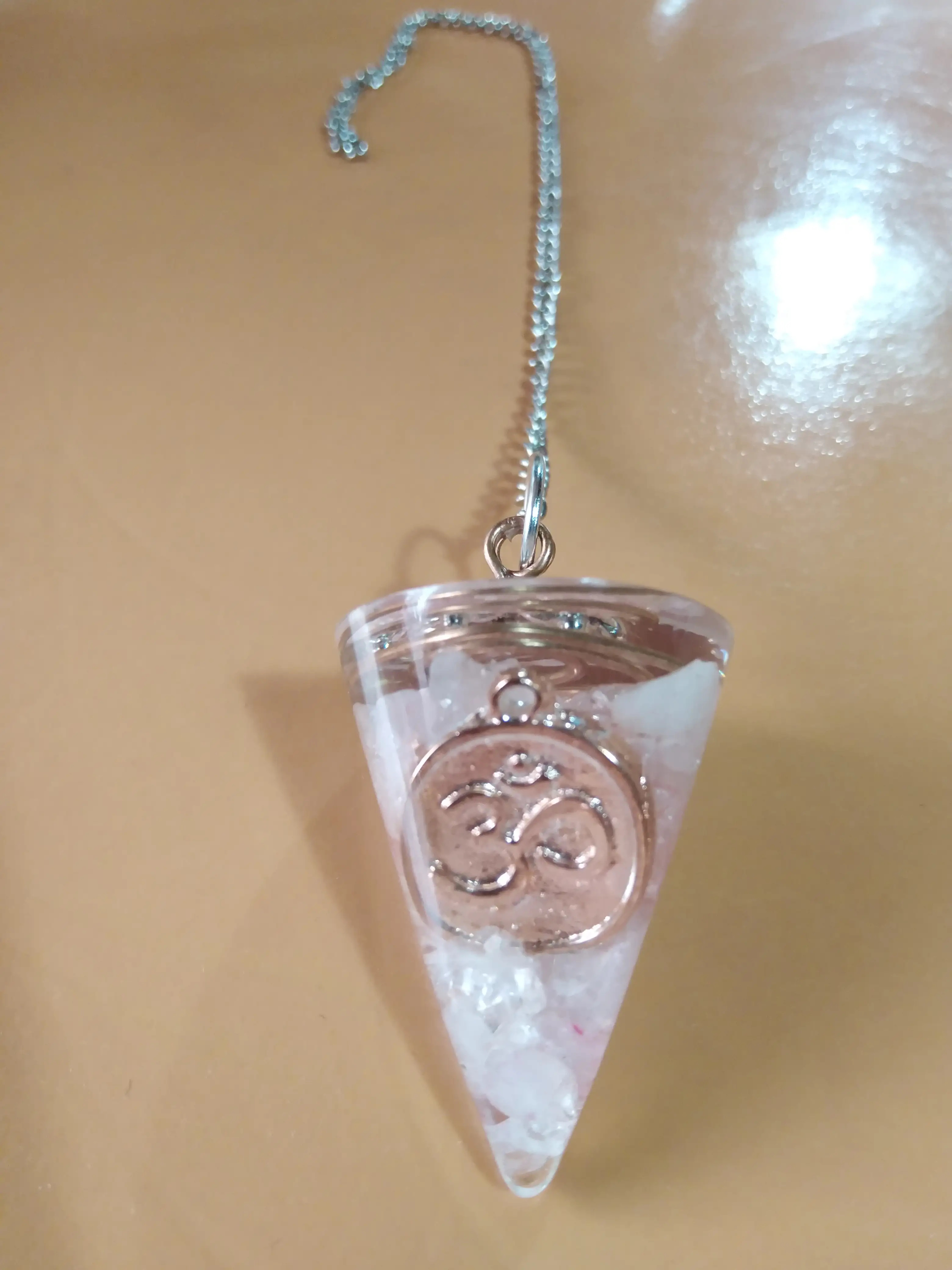 Péndulo cuarzos rosa