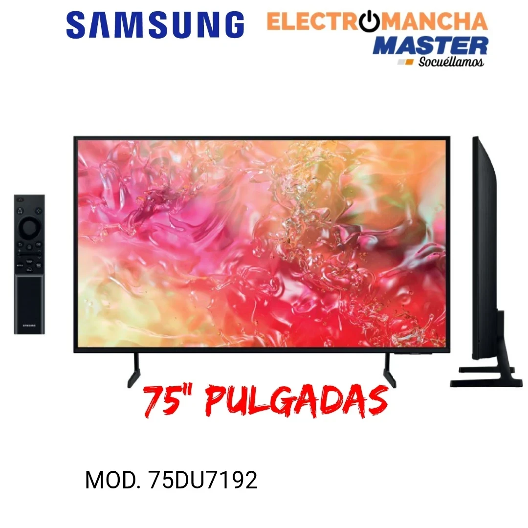 TELEVISION SAMSUNG 75DU7192 75" PULGADAS 4K SMART TV WIFI