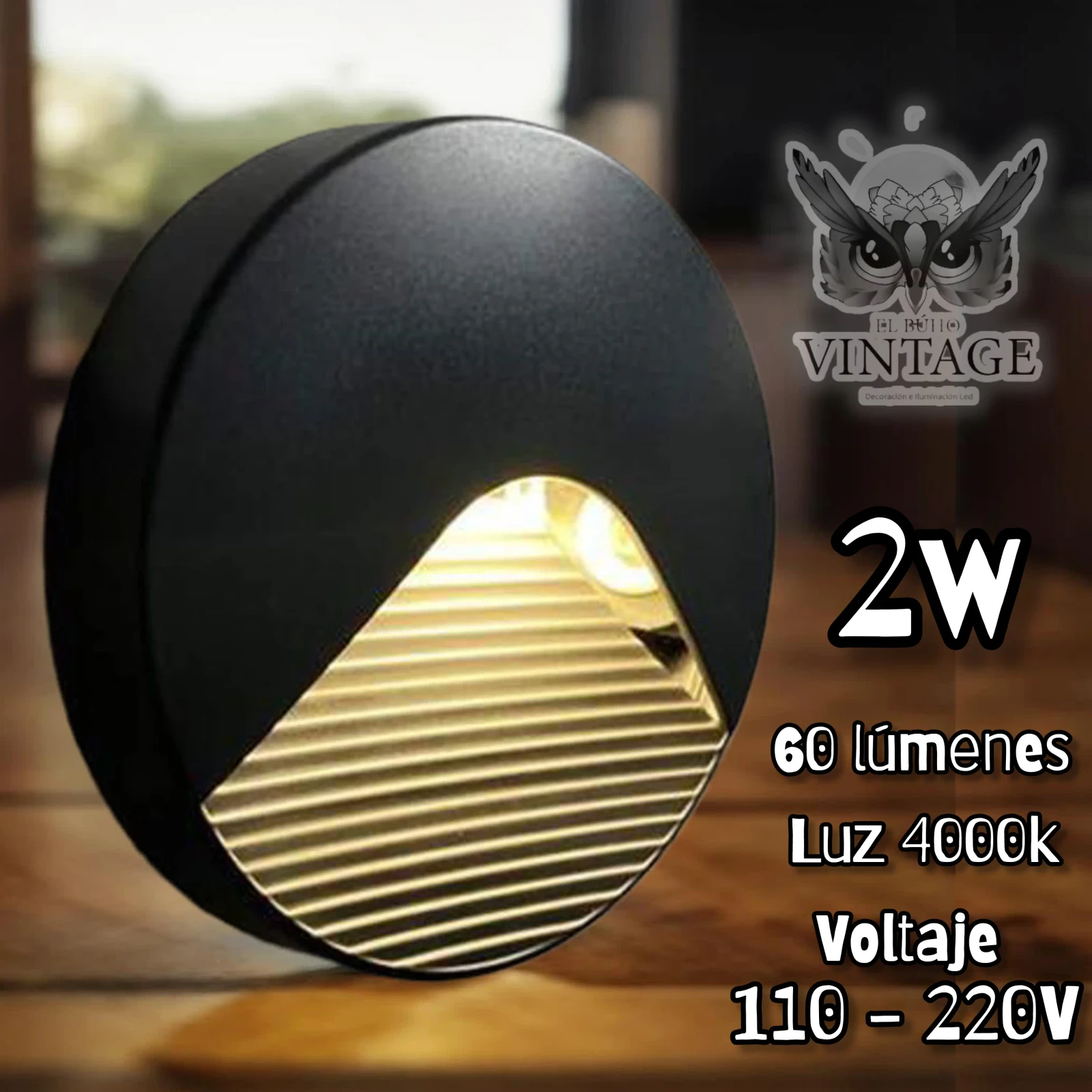 Spot de Escalera 2w