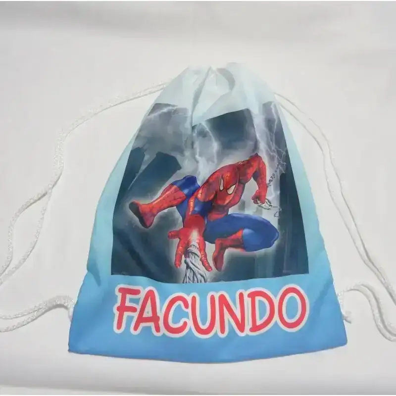 Mochilas de Tela Sublimadas. Personajes a elección. 3