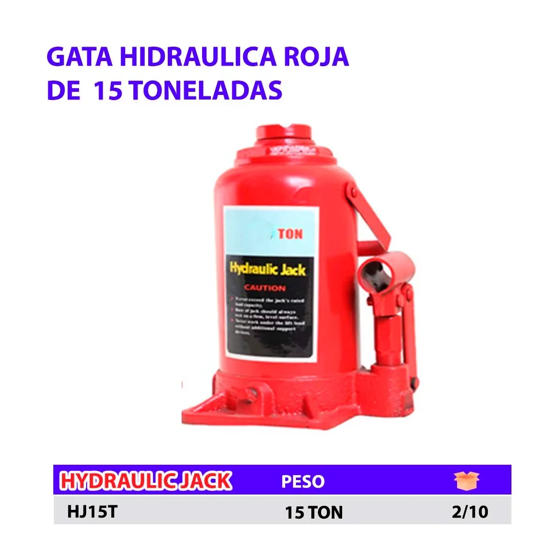 GATA HIDRAULICA (ROJO) 15 TON
