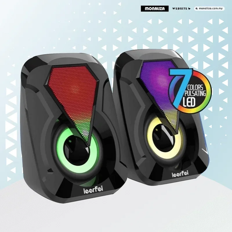 PARLANTES PARA COMPUTADORA CON LUCES  