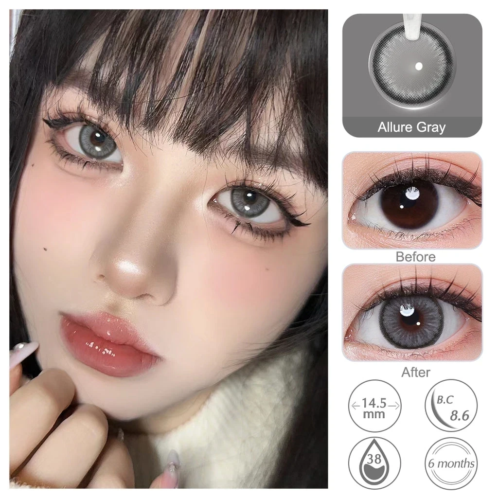 Lentes de contacto - Referencia: Diamond N / Allure Gray - EFECTO MUÑECA  2