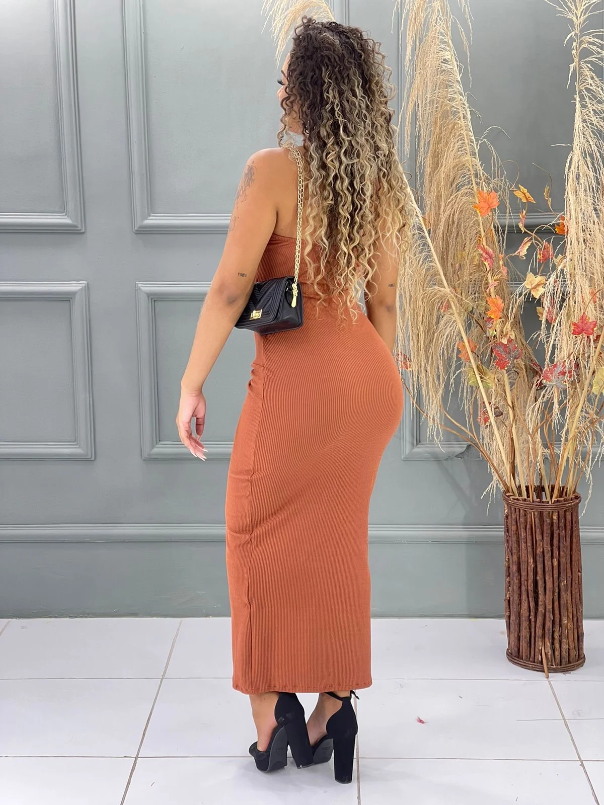 VESTIDO MIDI LONGO 5