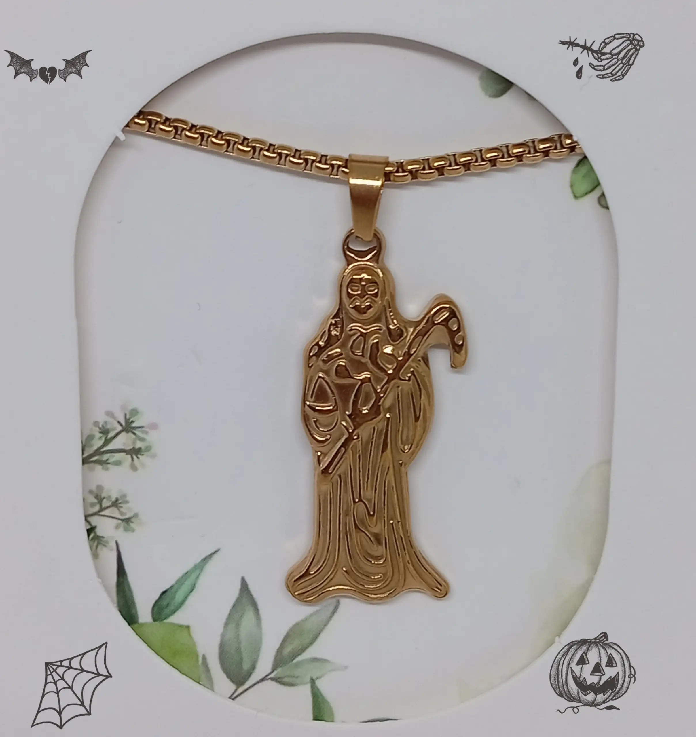 Collar de la santa muerte
