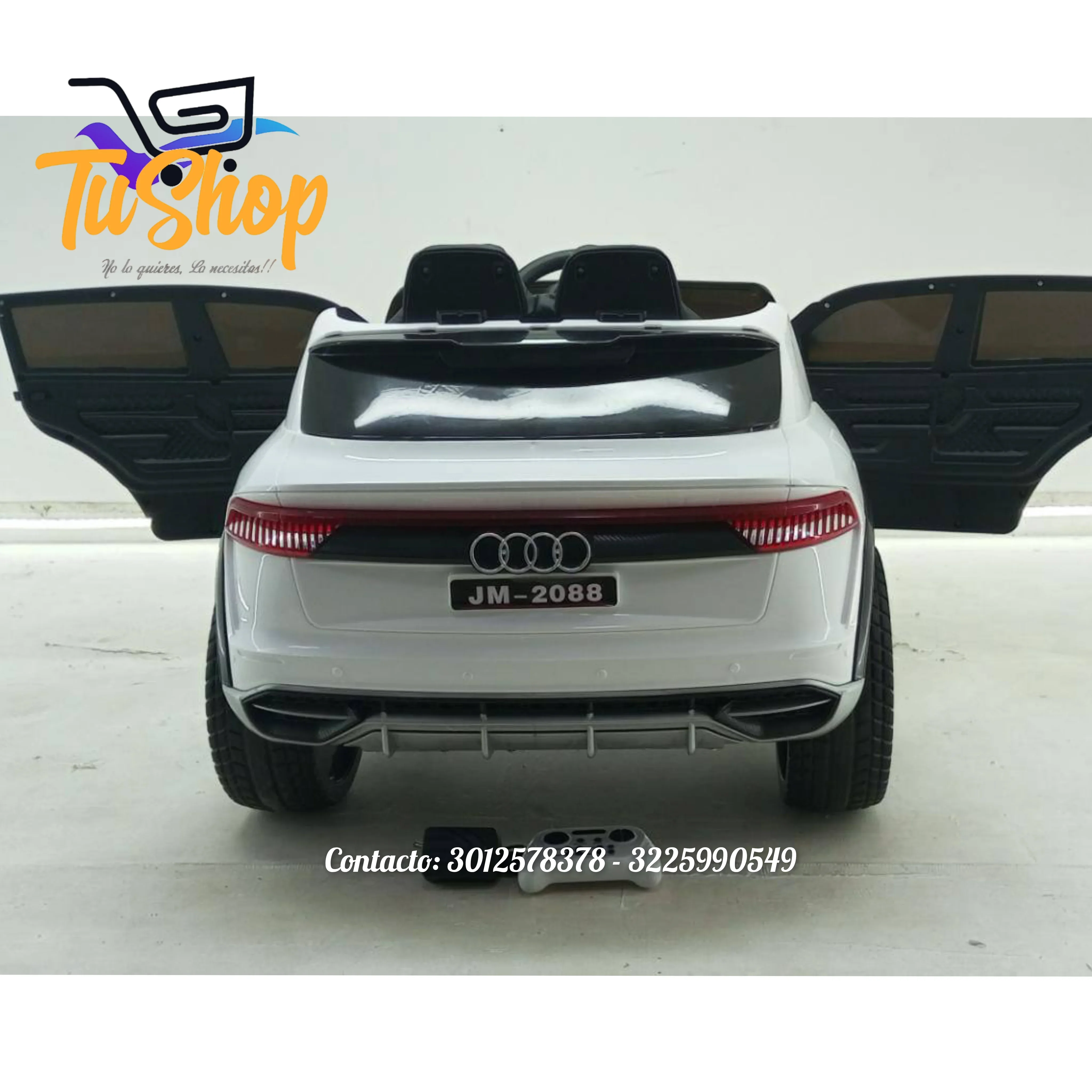 Camioneta Audi Blanco 1 a 7 años Montable  2
