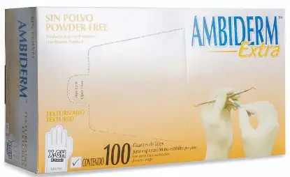 Guante latex extra libre de polvo