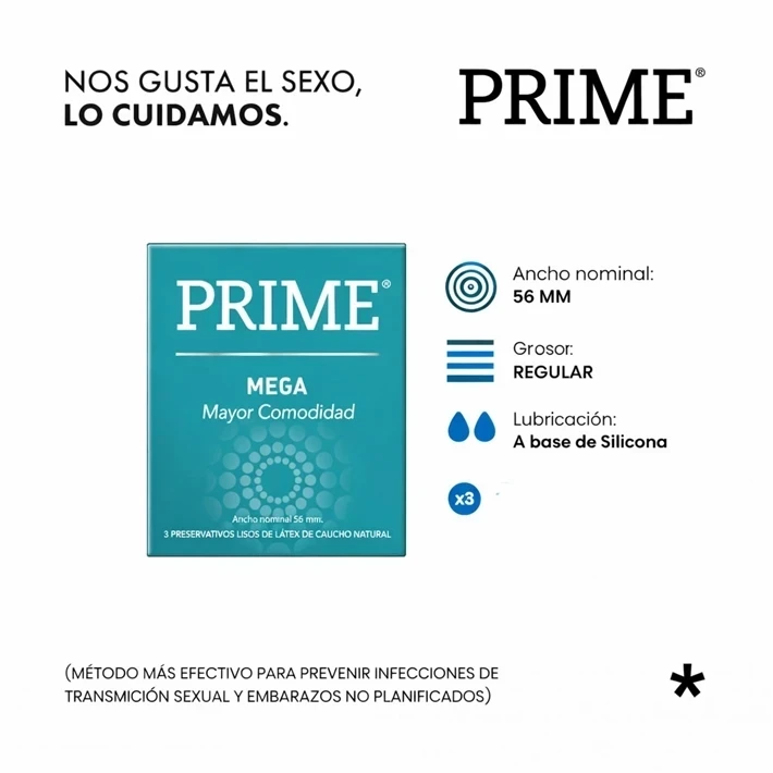 Preservativo Prime Mega