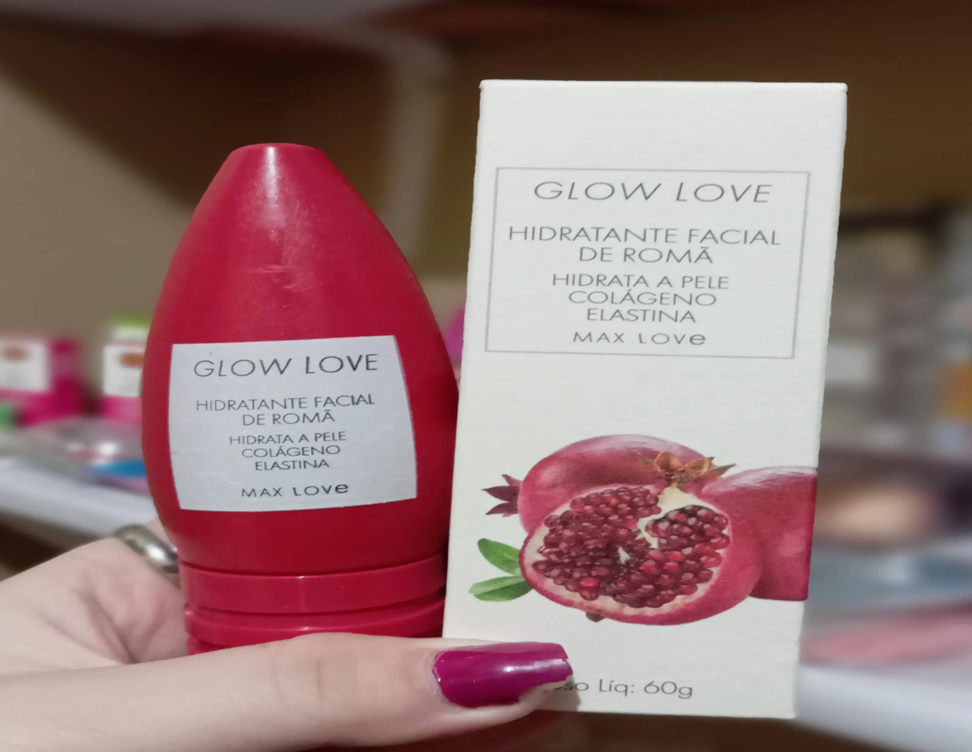 Hidratante Facial Romã - Max Love