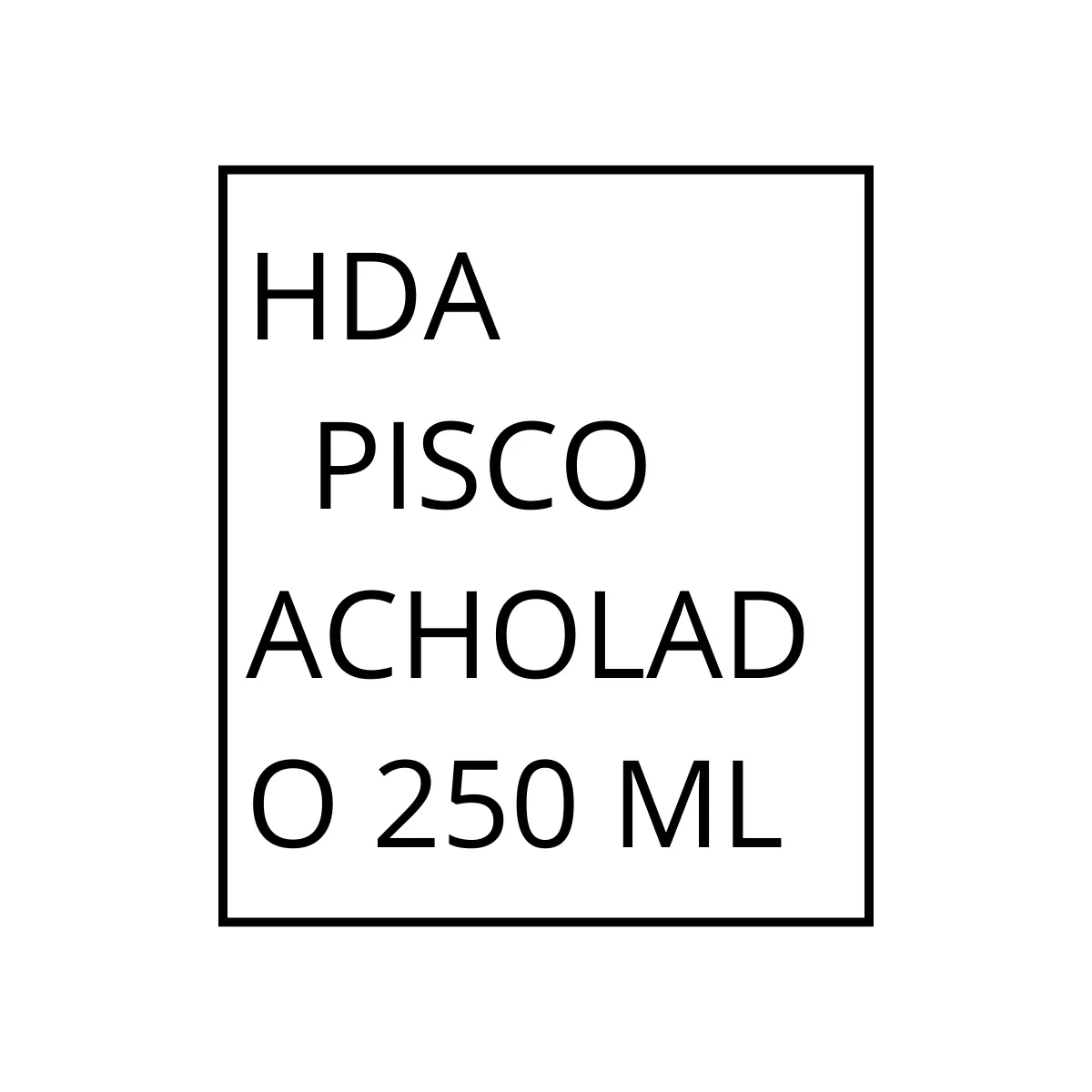 HDA PISCO ACHOLADO 250 ML