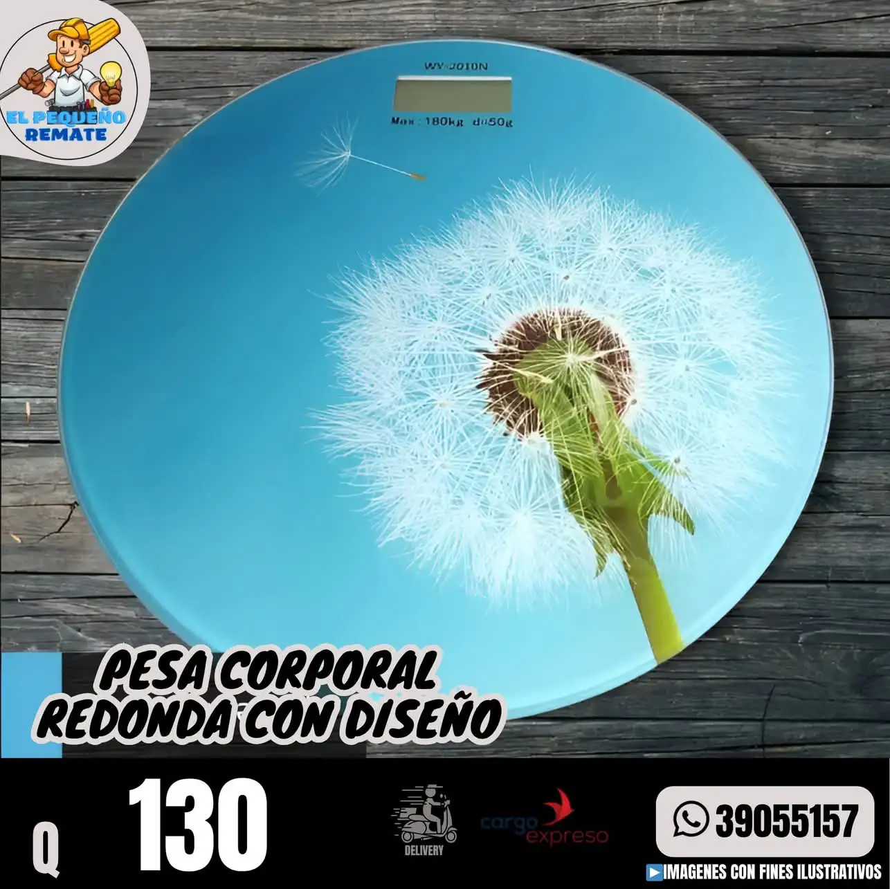 PESA CORPORAL REDONDA CON DISEÑO 4