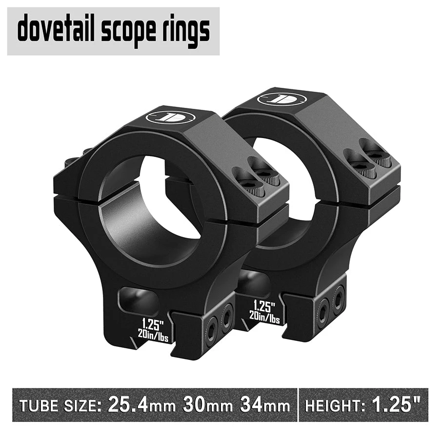 MONTURA DE ALTA PRECISION DE DISCOVERYOPT PARA RIEL DE 11 MM Y TUPO DE 25.4/30/34 MM