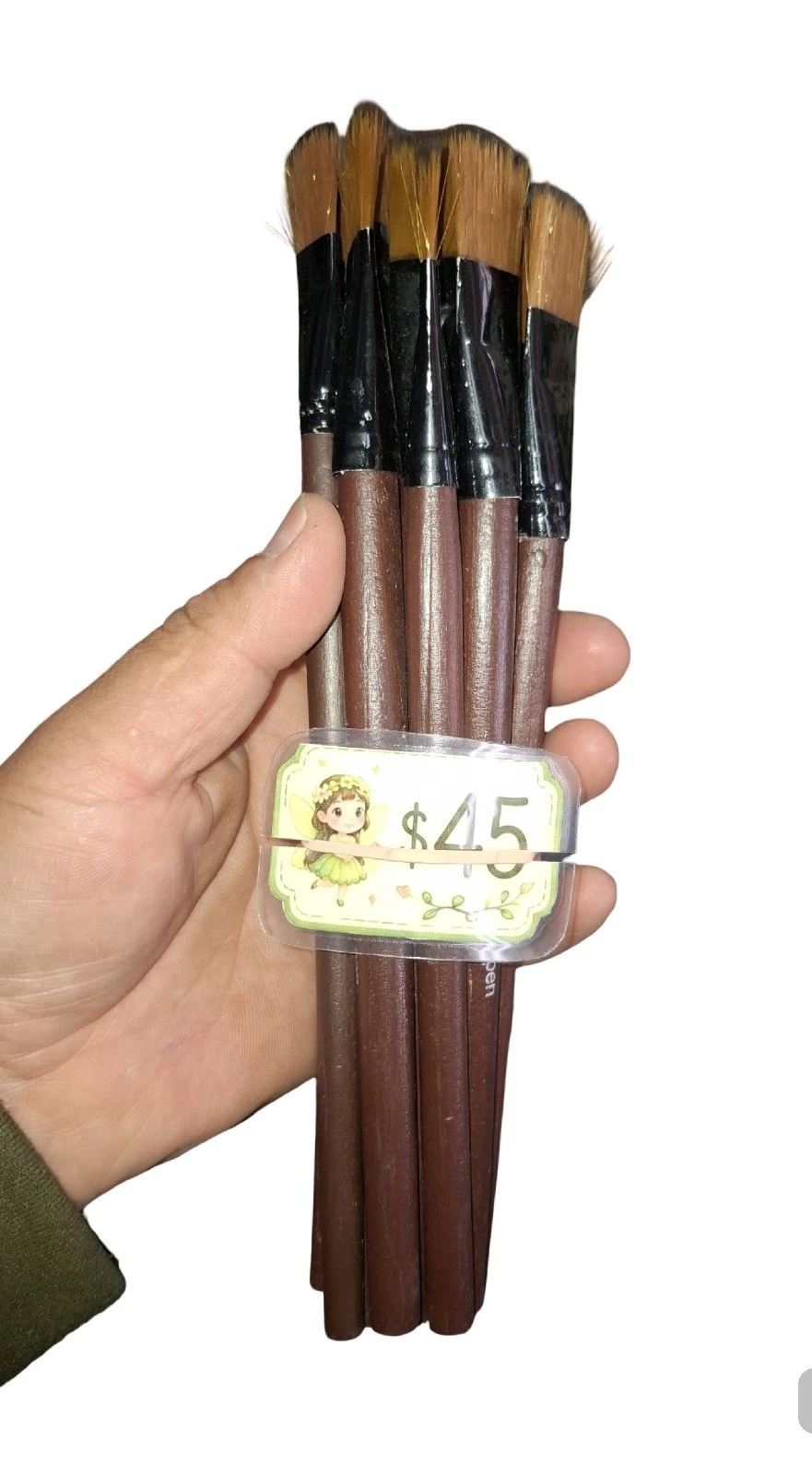pincel cafe grueso serda suave