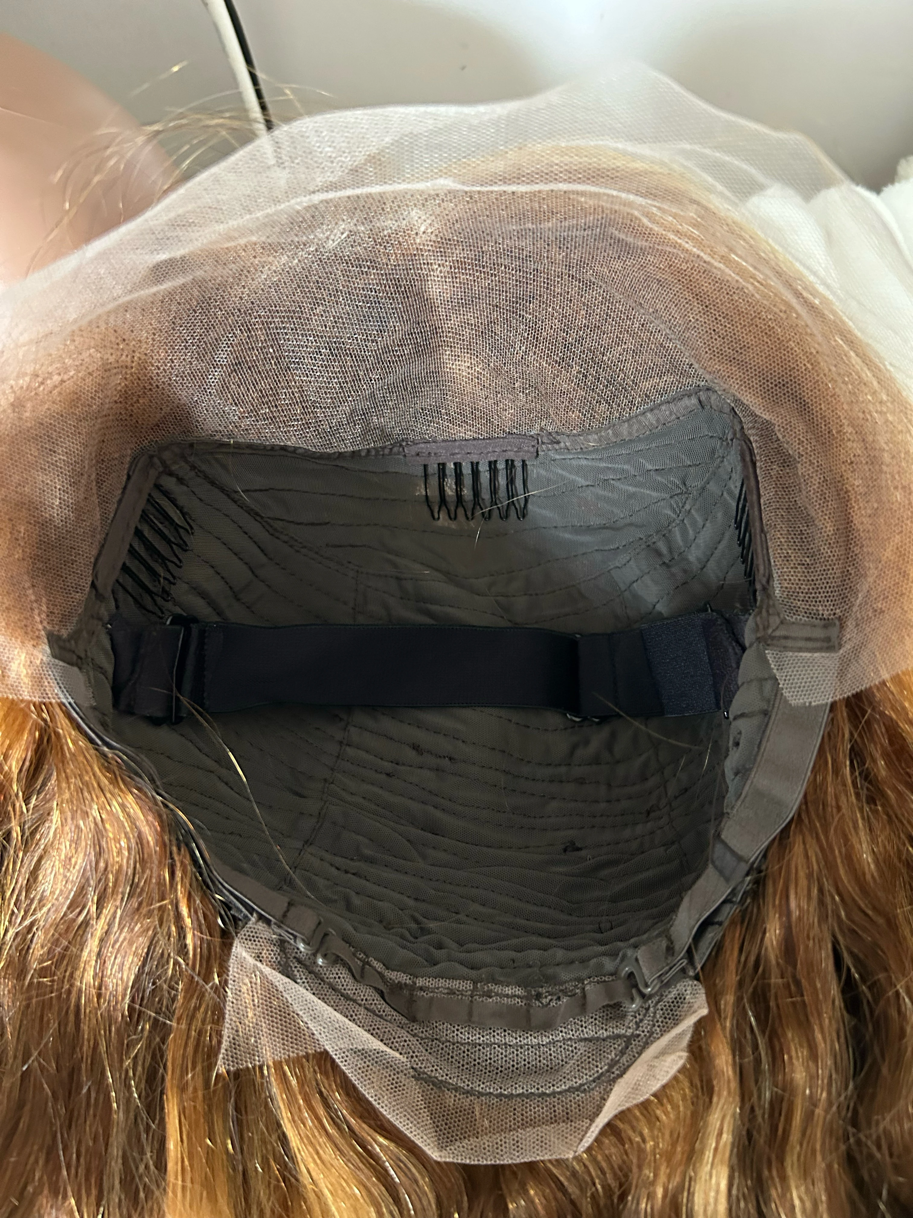 Peluca cabello humano 28 pulgadas, frontal lace 13x4 4/27, 180% densidad 6
