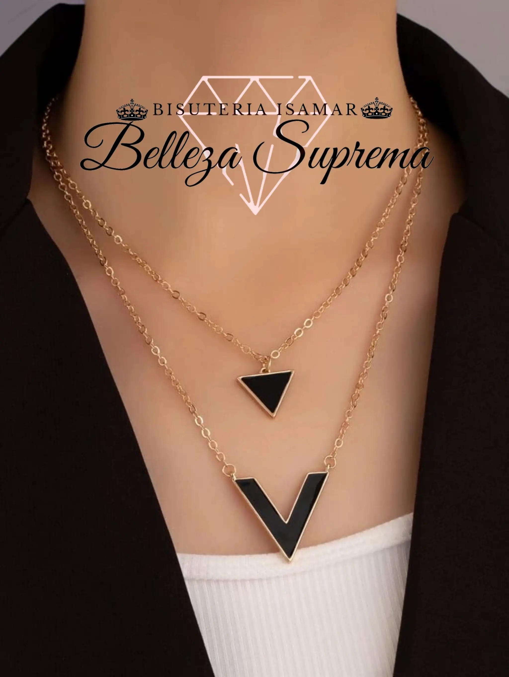 COLLAR CON DOBLE DIJE