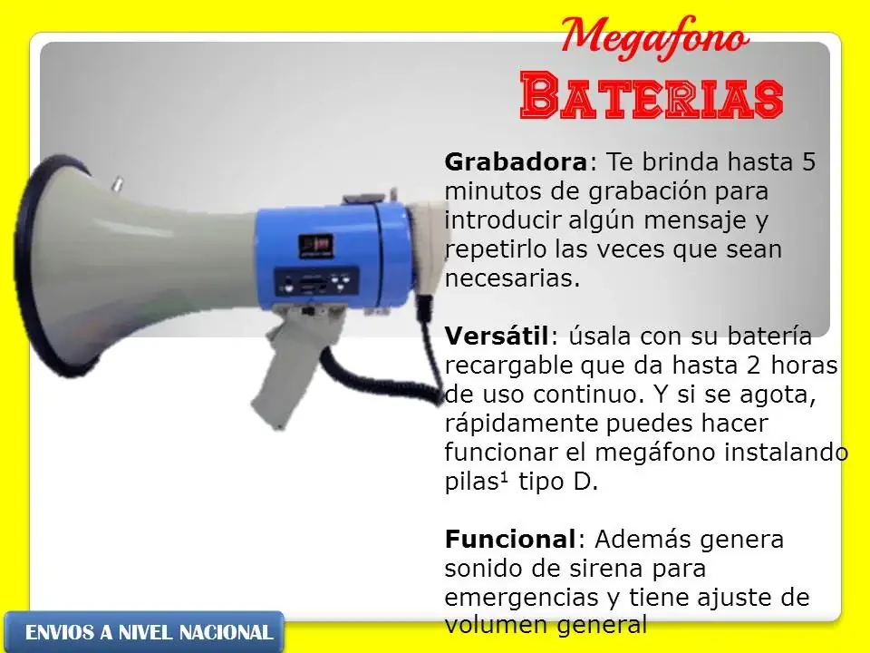 Megafono recargable  2