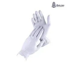 GUANTE M ANELSAM LIBRE DE POLVO LATEX BCO C100