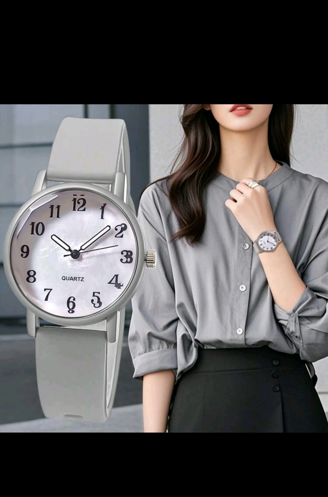Reloj minimalista/ Correa de silicona 3