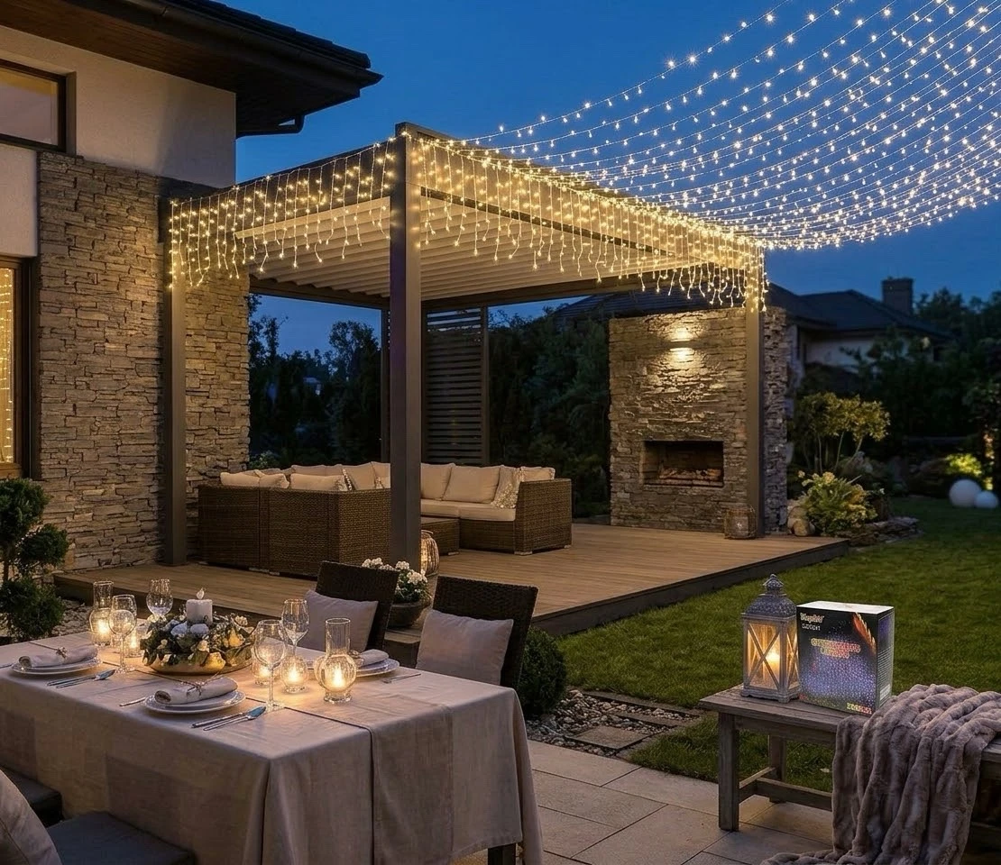 Cascada led 10 metros. 220 led  2