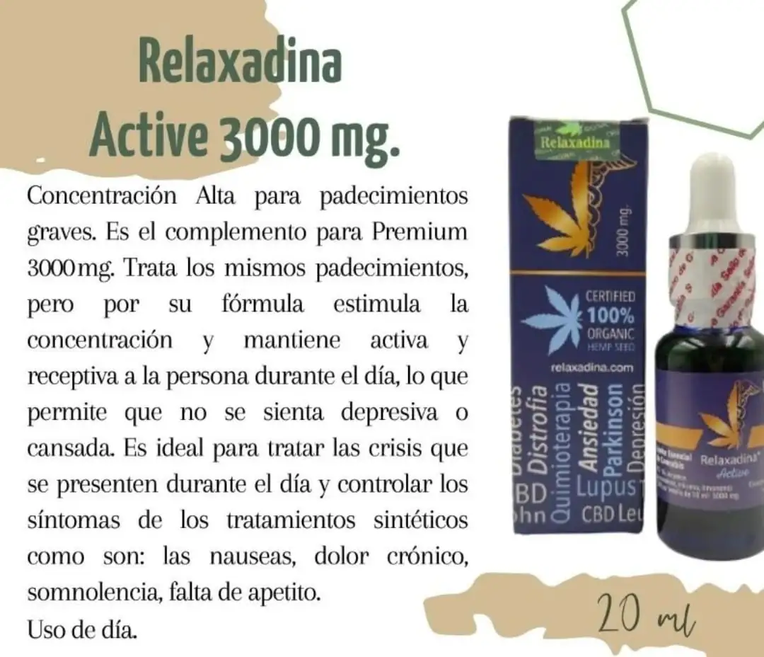 CBD active (día) alta concentración 3000 mg 3