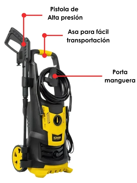 HIDROLAVADORA KONAN 150BAR 2200W 4