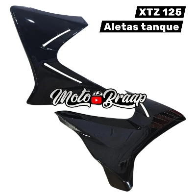 PL XTZ 125 Pastas tanque aletas negras MTZ
