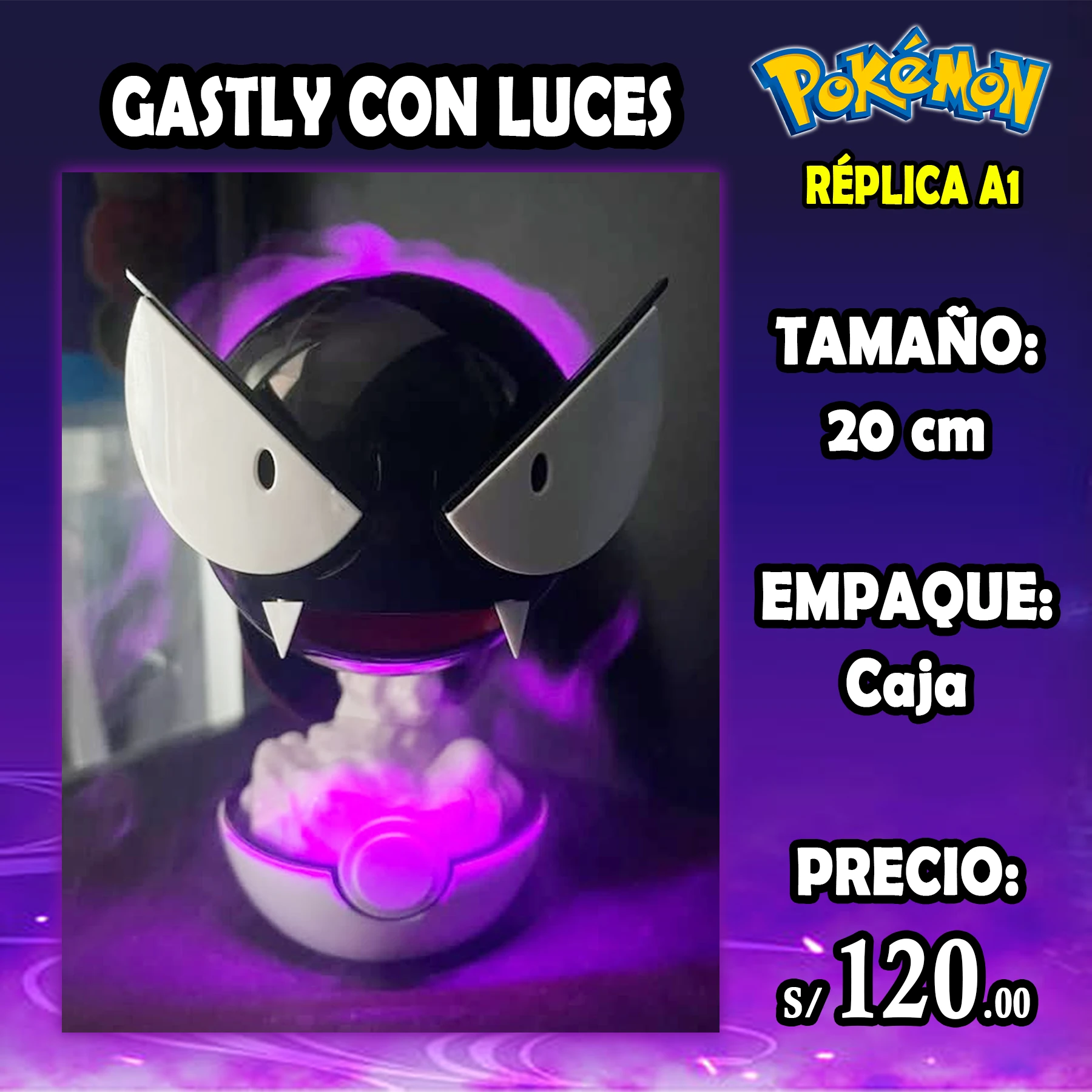 Gastly Humidificador con Luces