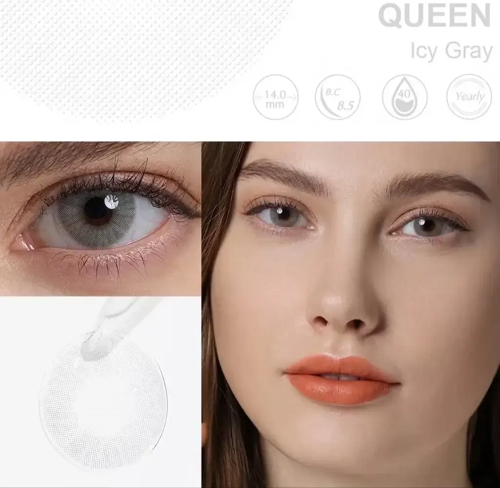 Lentes de contacto - Referencia: QUEEN / ICY GRAY  3