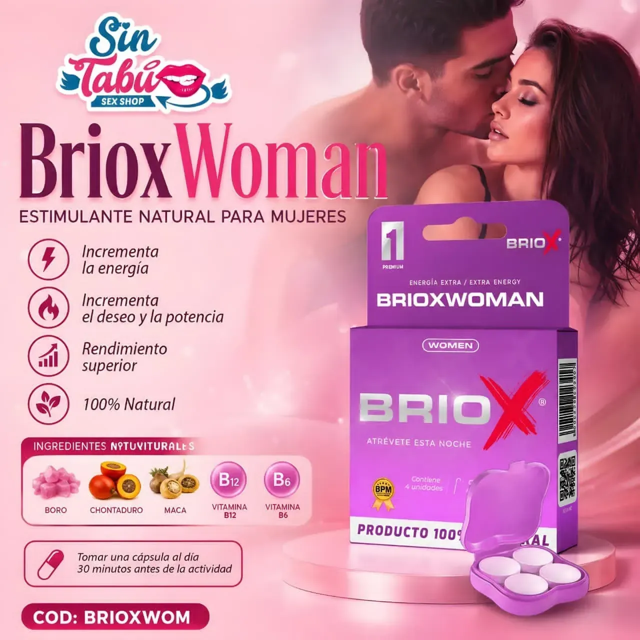 BRIOXWOMAN ESTIMULANTE FEMENINO 