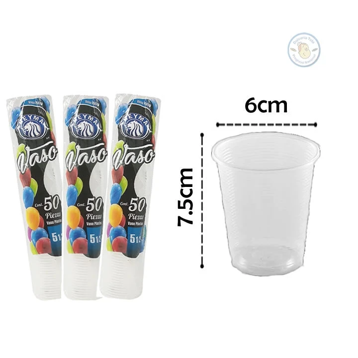 Vasos desechables 5 1/2 50 pz