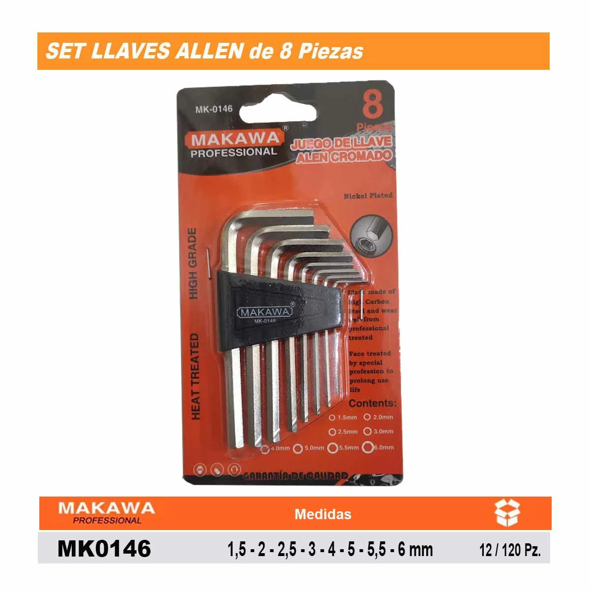 SET LLAVES ALLEN MKW 