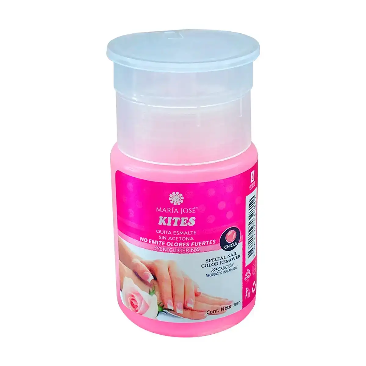 Quita Esmalte 70ml con Dispensador María José