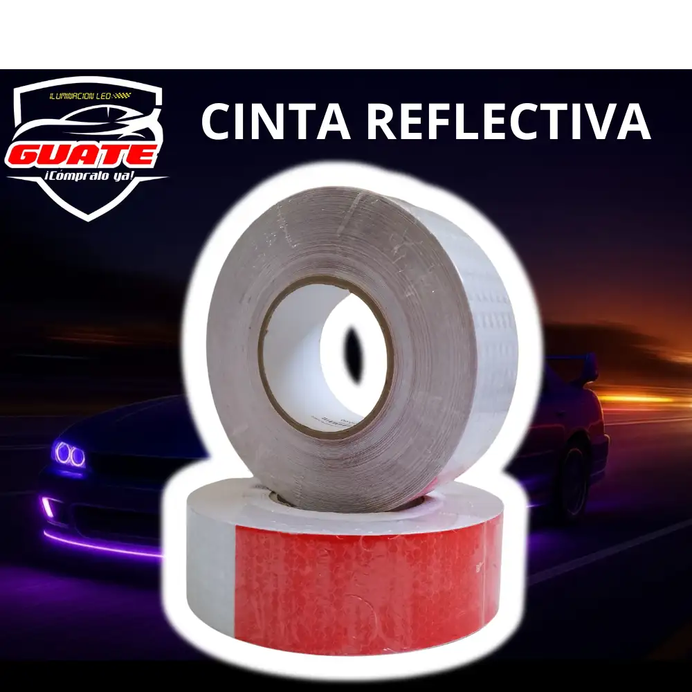 CINTA REFLECTIVA ROJO/BLANCO