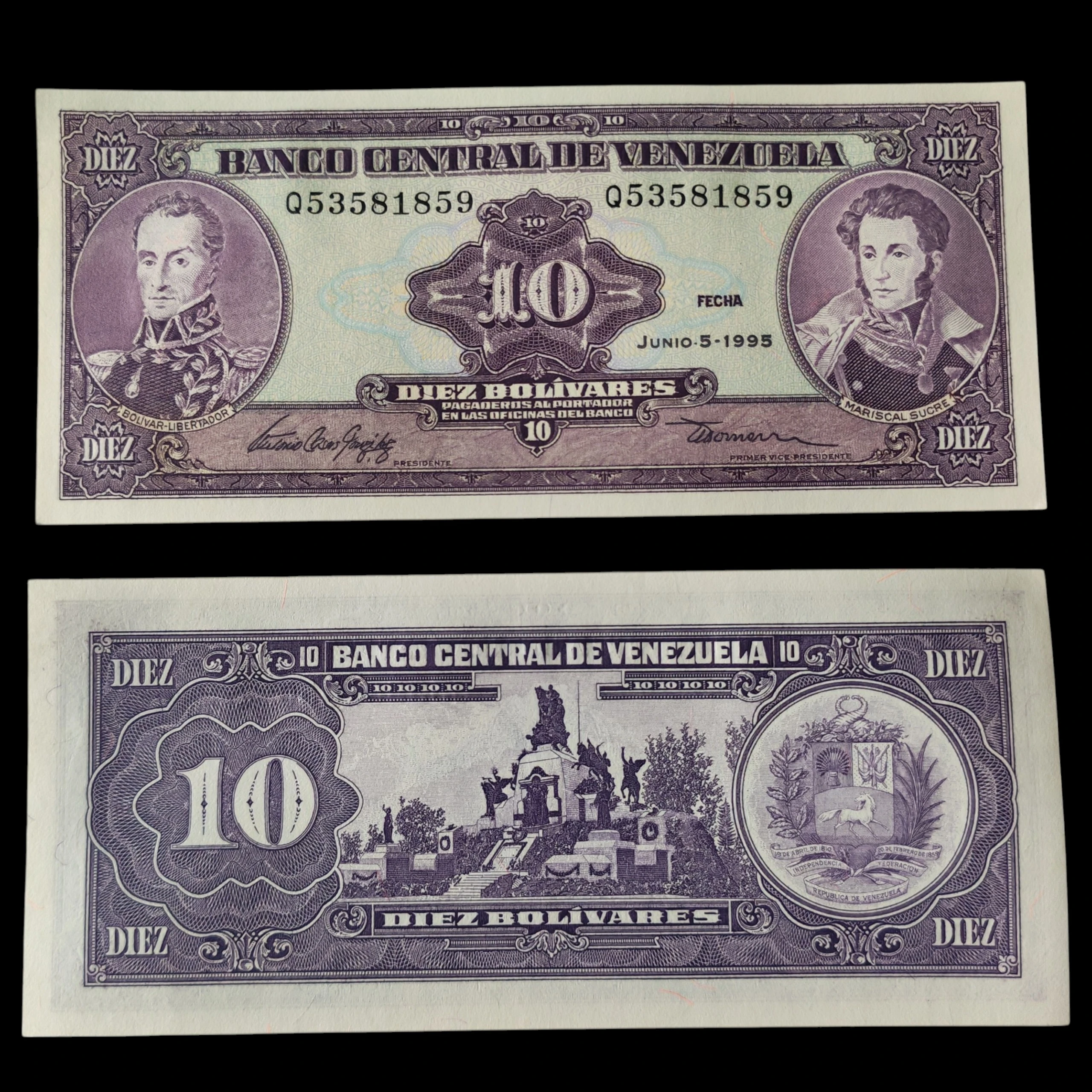 ° Venezuela 10 Bolívares UNC