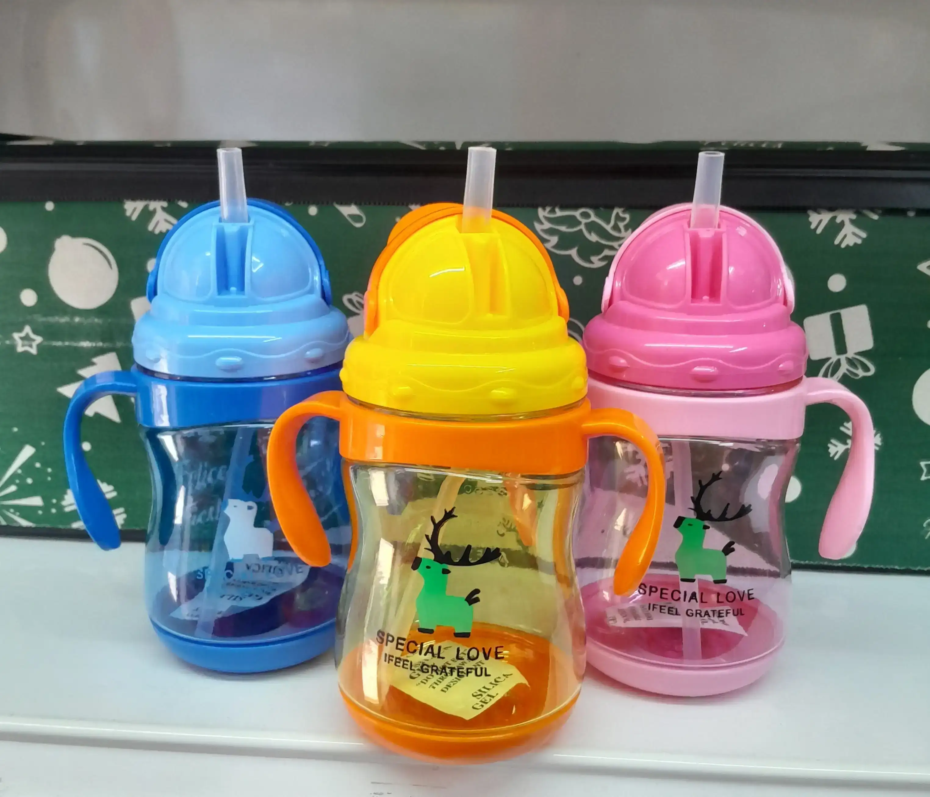 Vasos c/Piquíto de silicona 300ml.