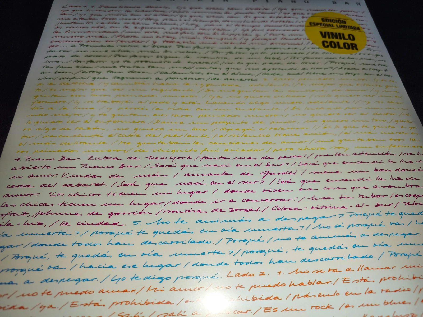 Charly Garcia - Piano Bar (VINILO DE COLOR)(ARGENTINA)