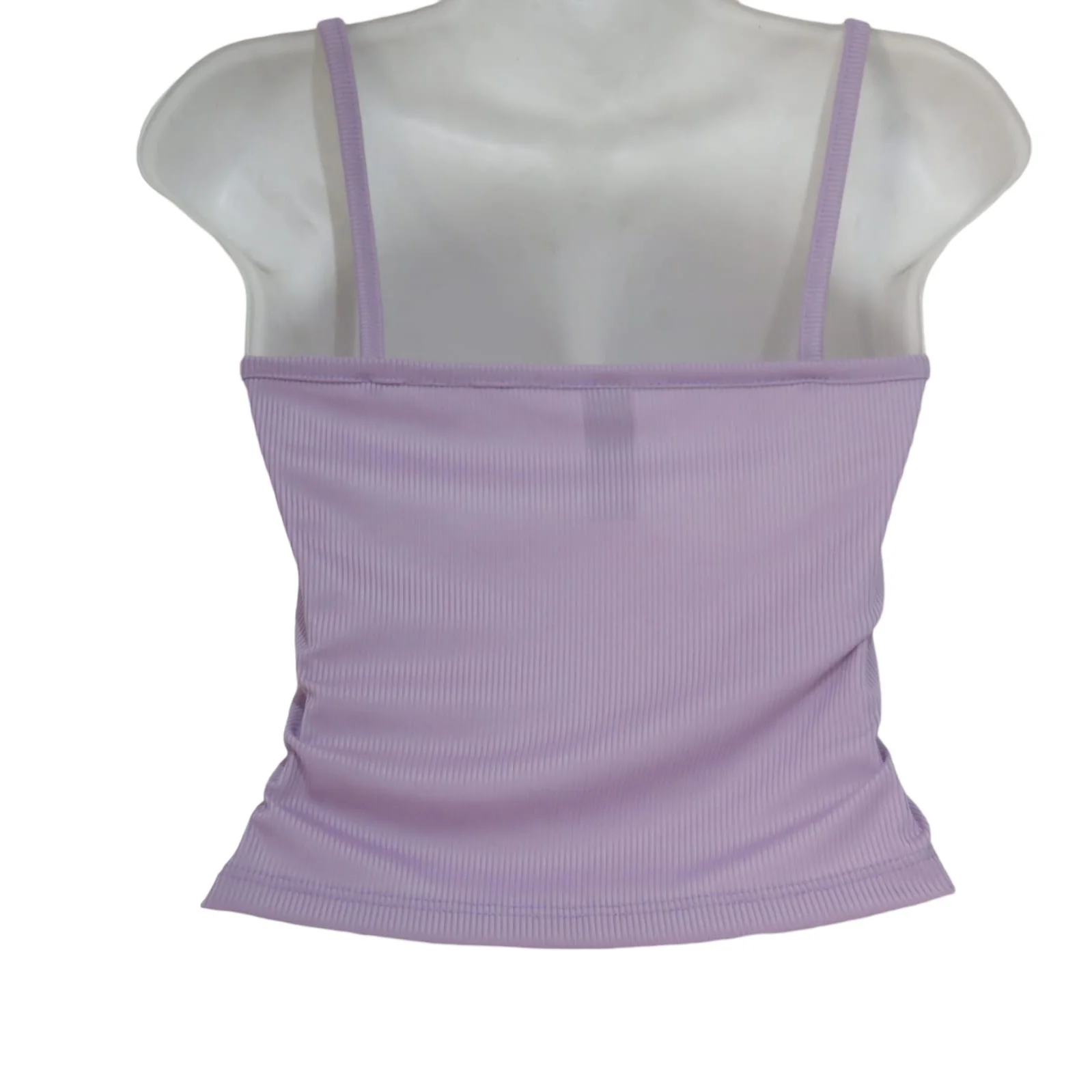Crop top lila de botones 3