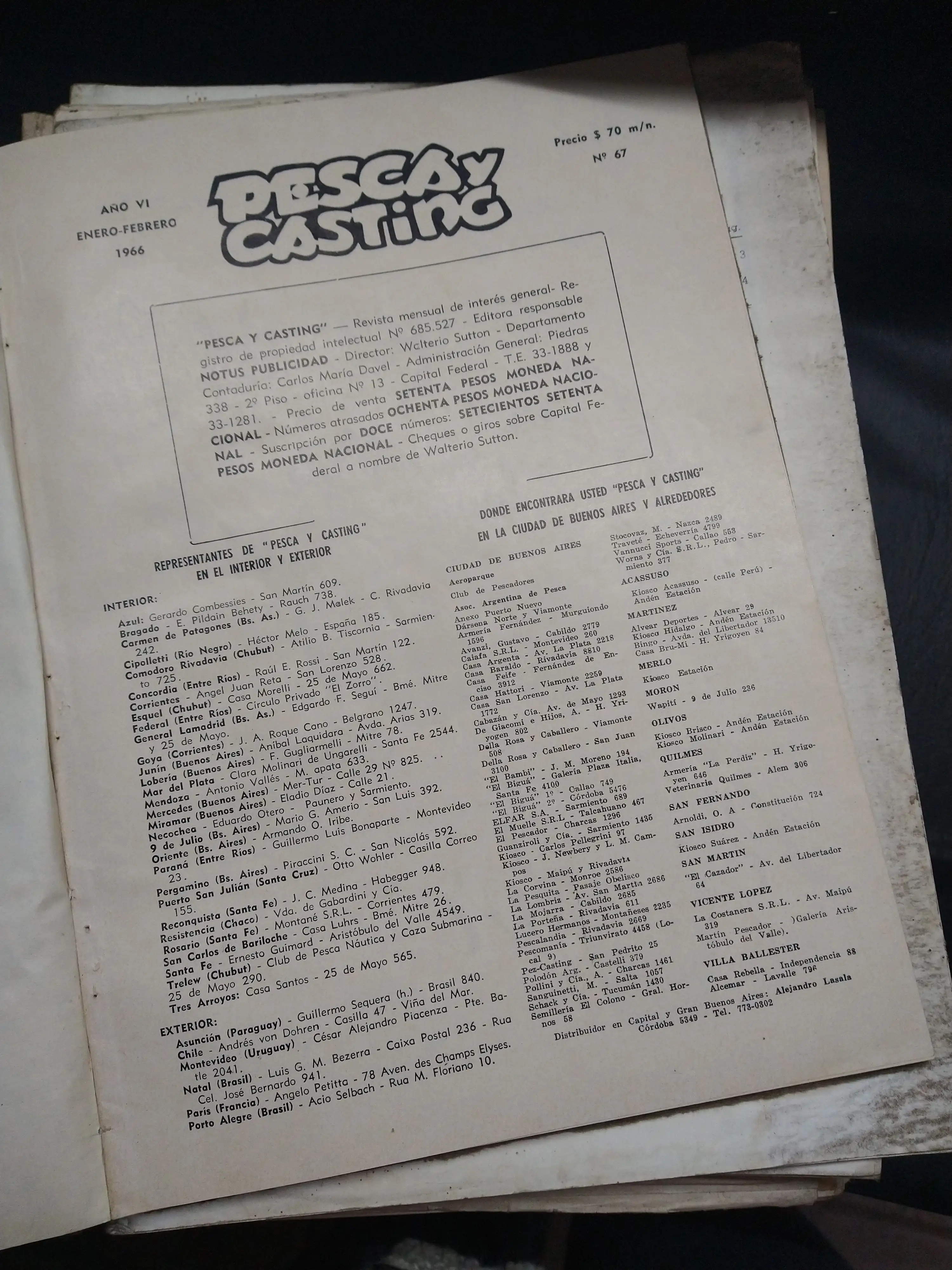Revista antiguas de pesca y casting (lanzamiento)
