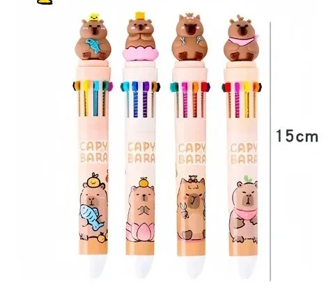 boligrafo capivara 10 tintas 